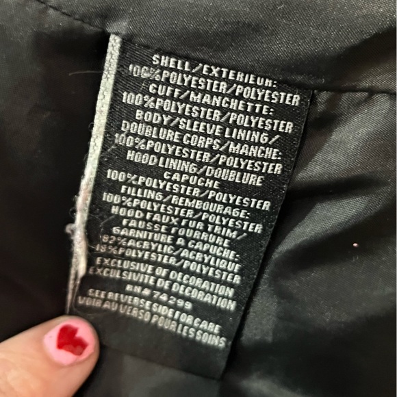 MADDEN GIRL Black Winter Parka Puffer Jacket with Hood - Picture 3 of 14